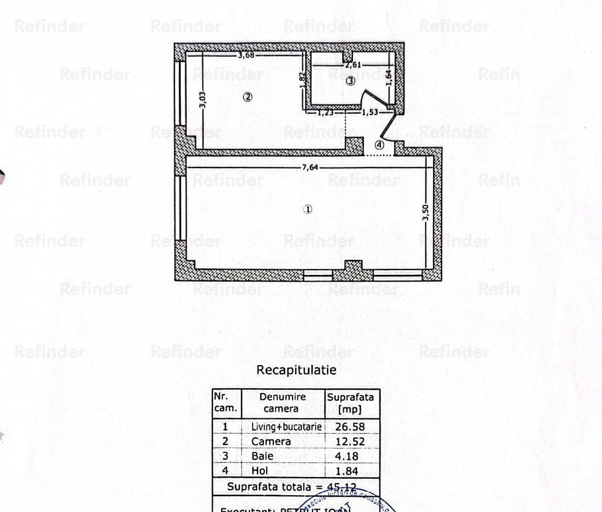 Apartament 2 camere + curte 100 mp + parcare - Titan - Pallady - Poză 7