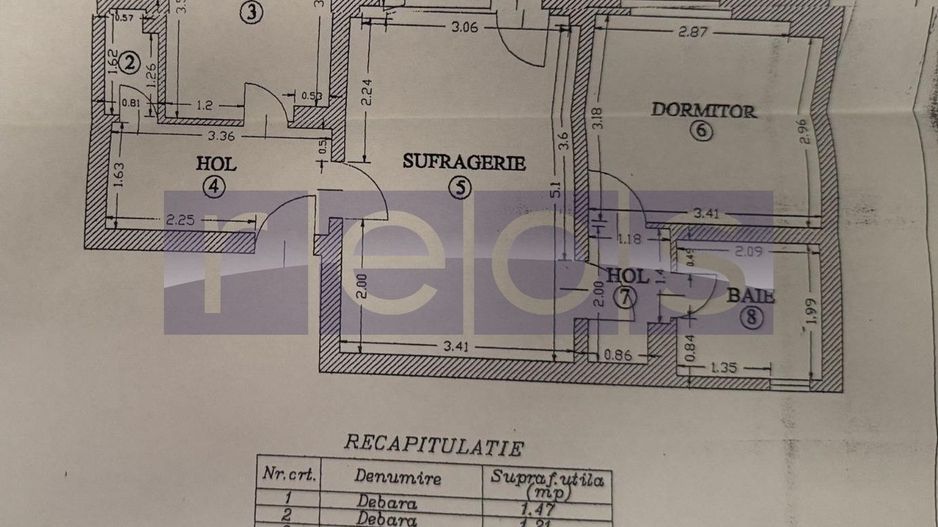 DE VANZARE 2 CAMERE BANU MANTA – APROAPE DE PIATA VICTORIEI - Schiță 8