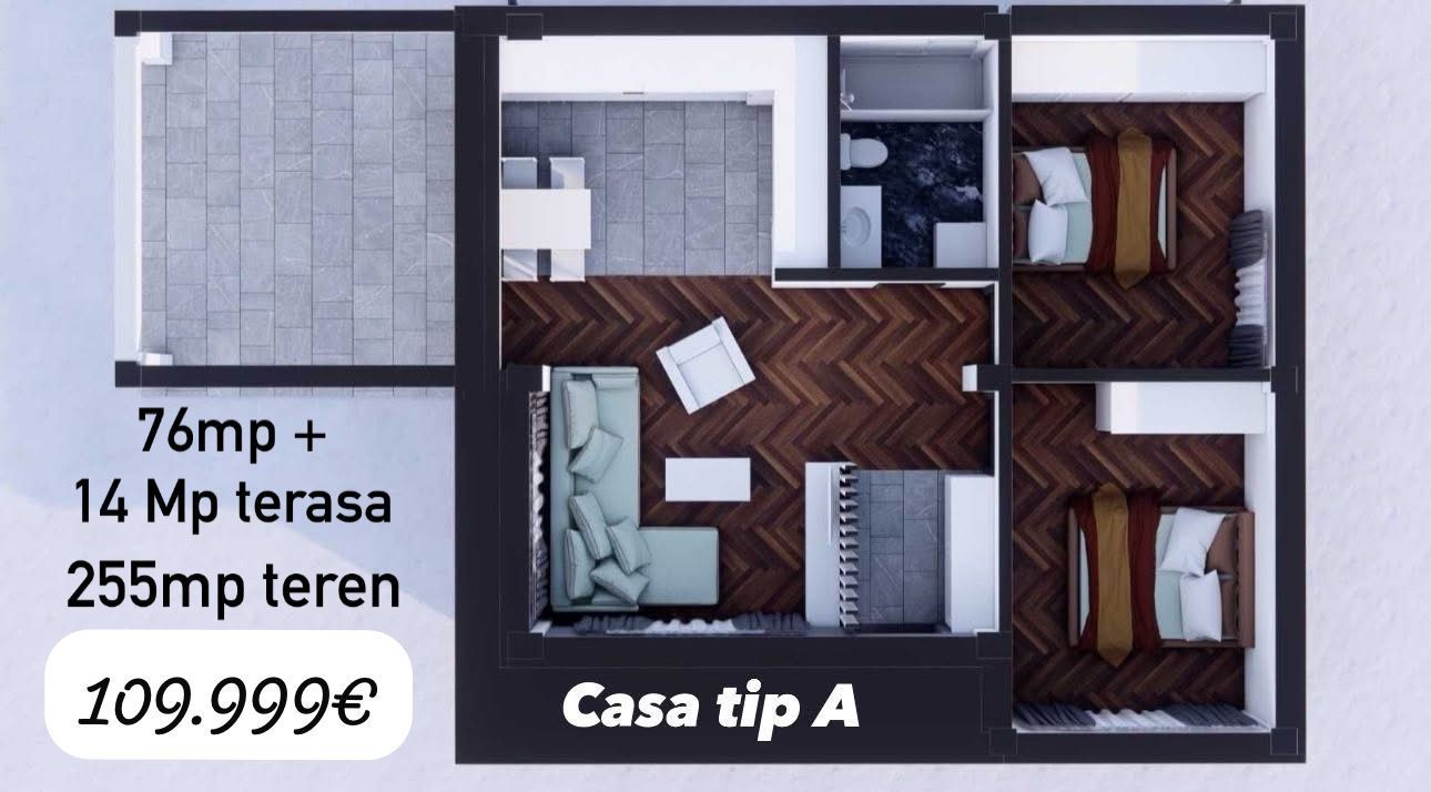 CASA INDIVIDUALA, TOATE UTILITATILE, RATE DEZVOLTATOR , COMISION 0% - Poză 2