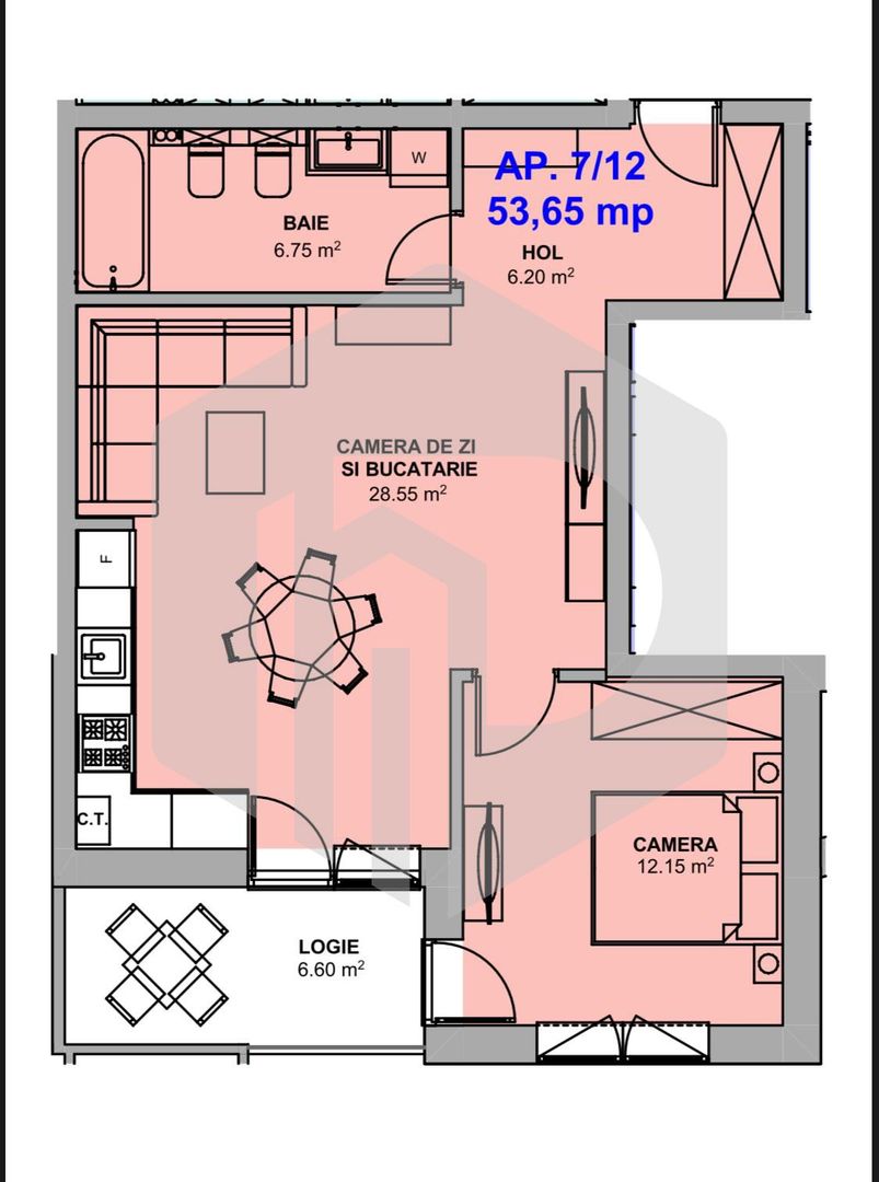 Doamna stanca | 2 Camere | Etaj 1 | DEZVOLTATOR - Poză 5