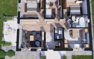 Casa 4 camere, 2 băi/incalzire in pardoseala/ teren 490 mp in zona Dancu-Holboca - Poză 9