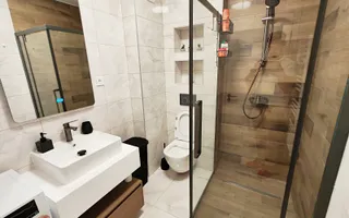 3 camere, ultrafinisat, modern, bloc nou, balcon, parcare, Floresti - Poză 18