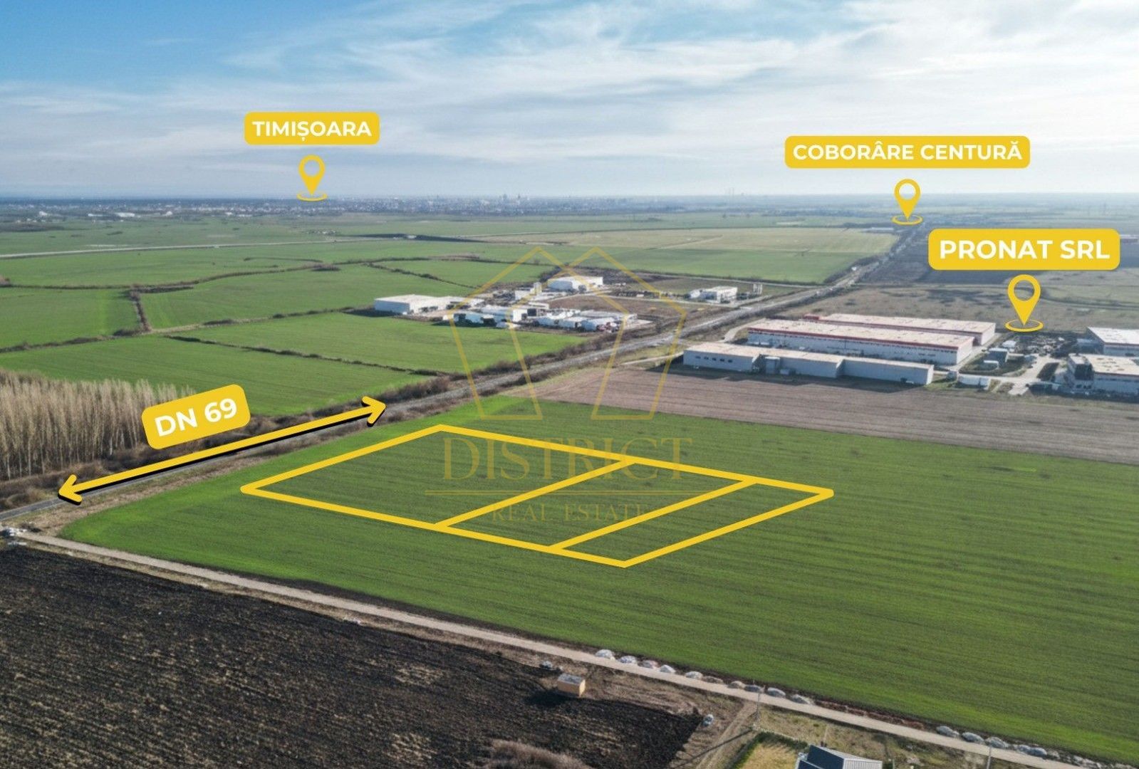 COM 0% Parcele de teren intravilan industrial | Sanandrei - Poză 1