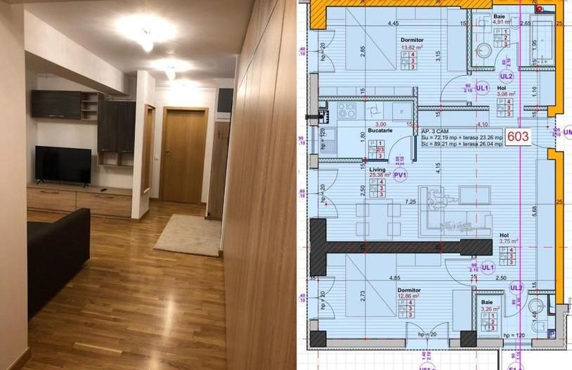 3 room modern apartment | Banu Manta-District 1 City Hall - Poză 9