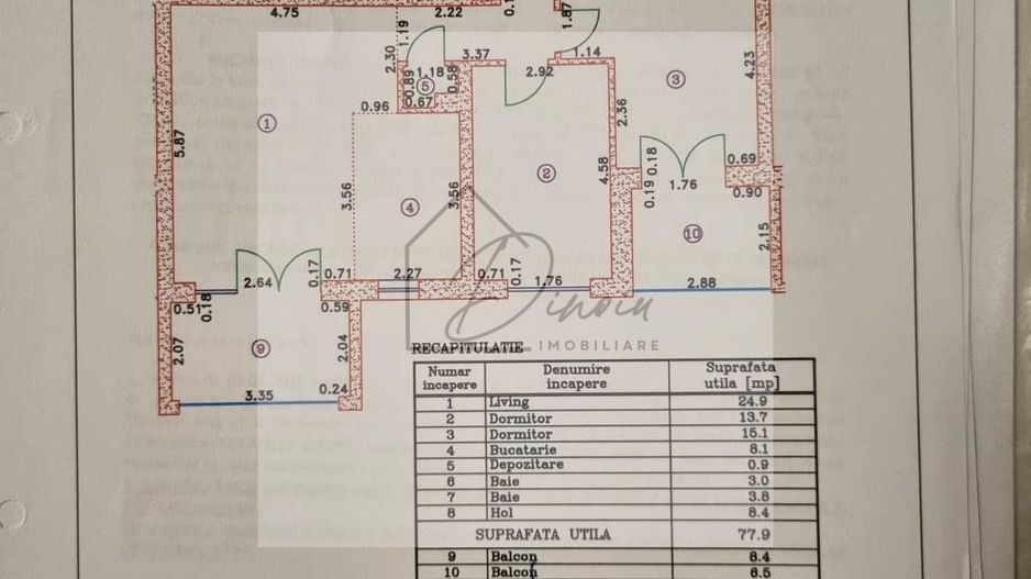 Apartament 3 camere Fizicienilor Central District 4 Elements - Metrou - Poză 3