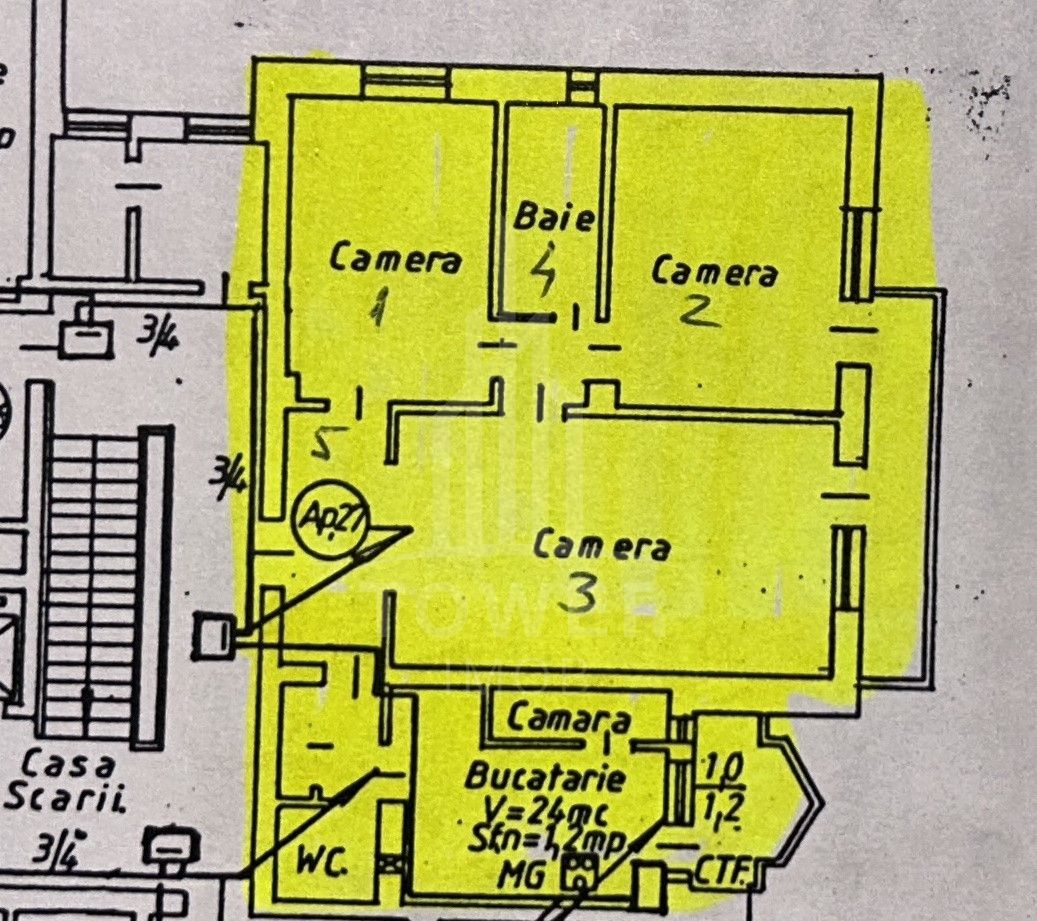Apartament 3 camere de vânzare | Terezian - 77 mp utili - Poză 16
