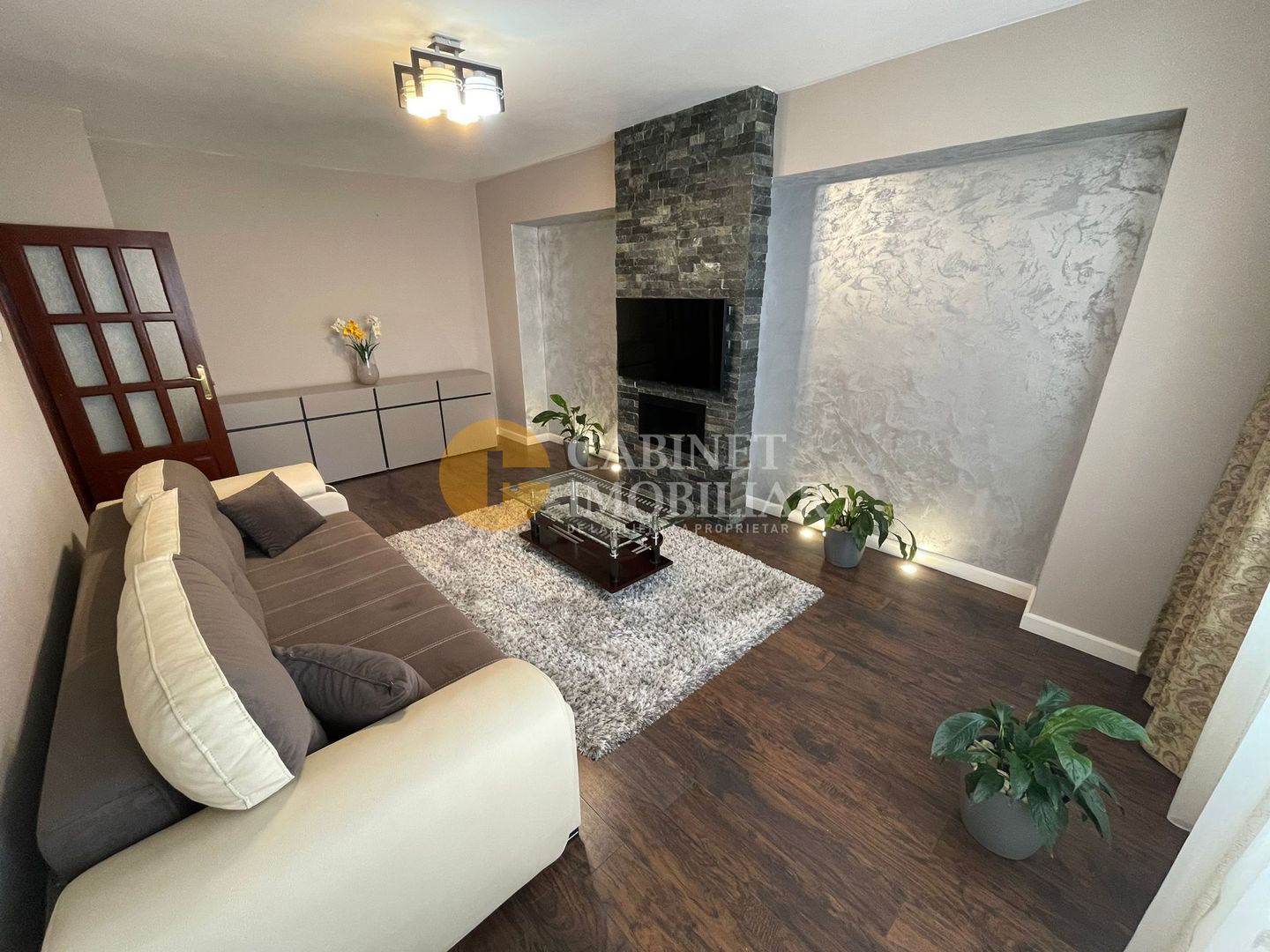 Zimbru 3 camere 81,5 mp - etaj intermediar - mobilat complet - bloc 1990 - Poză 2