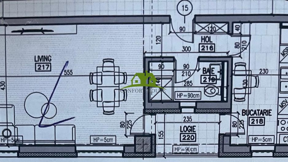 Garsoniera, bloc nou, P+3, Ap.15, Et.2, Bl.1 - CP2438797 - Poză 6