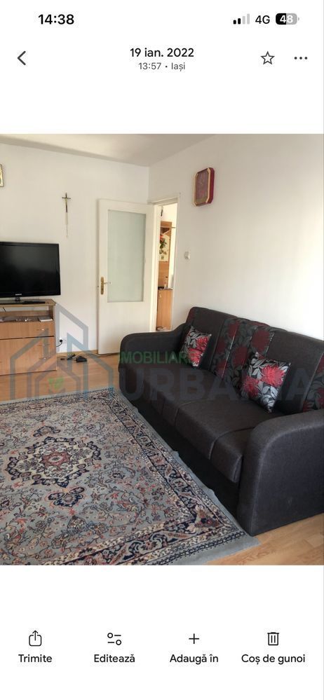 Inchiriez apartament 2 camere decomandate cartier Alexandru cel bun - Poză 2