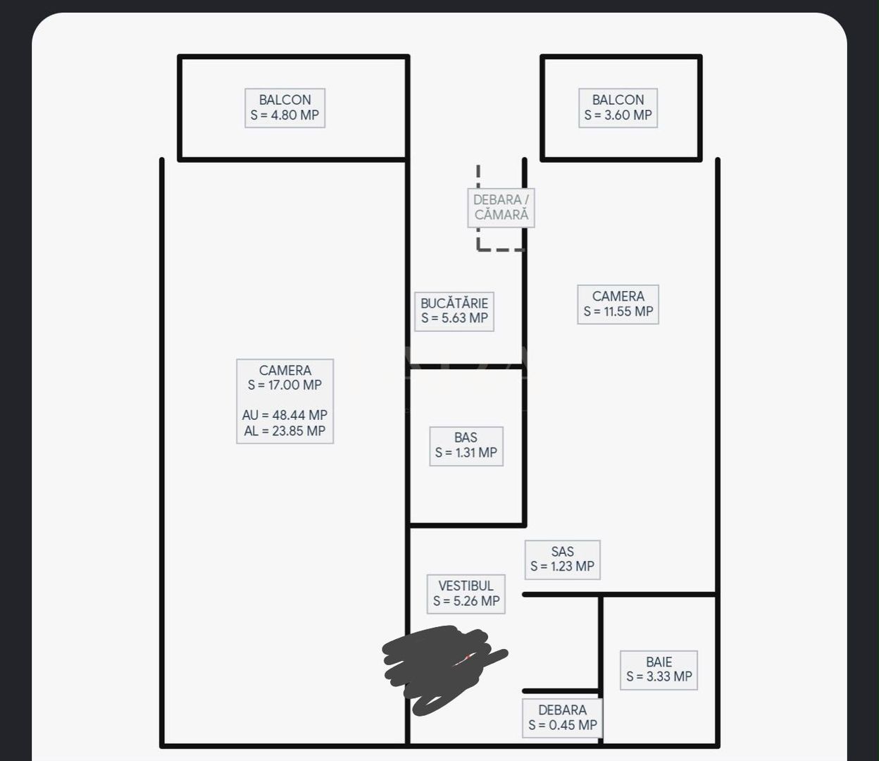 Apartament 2 camere decomandate – Zona Denver | Manastur. - Poză 1