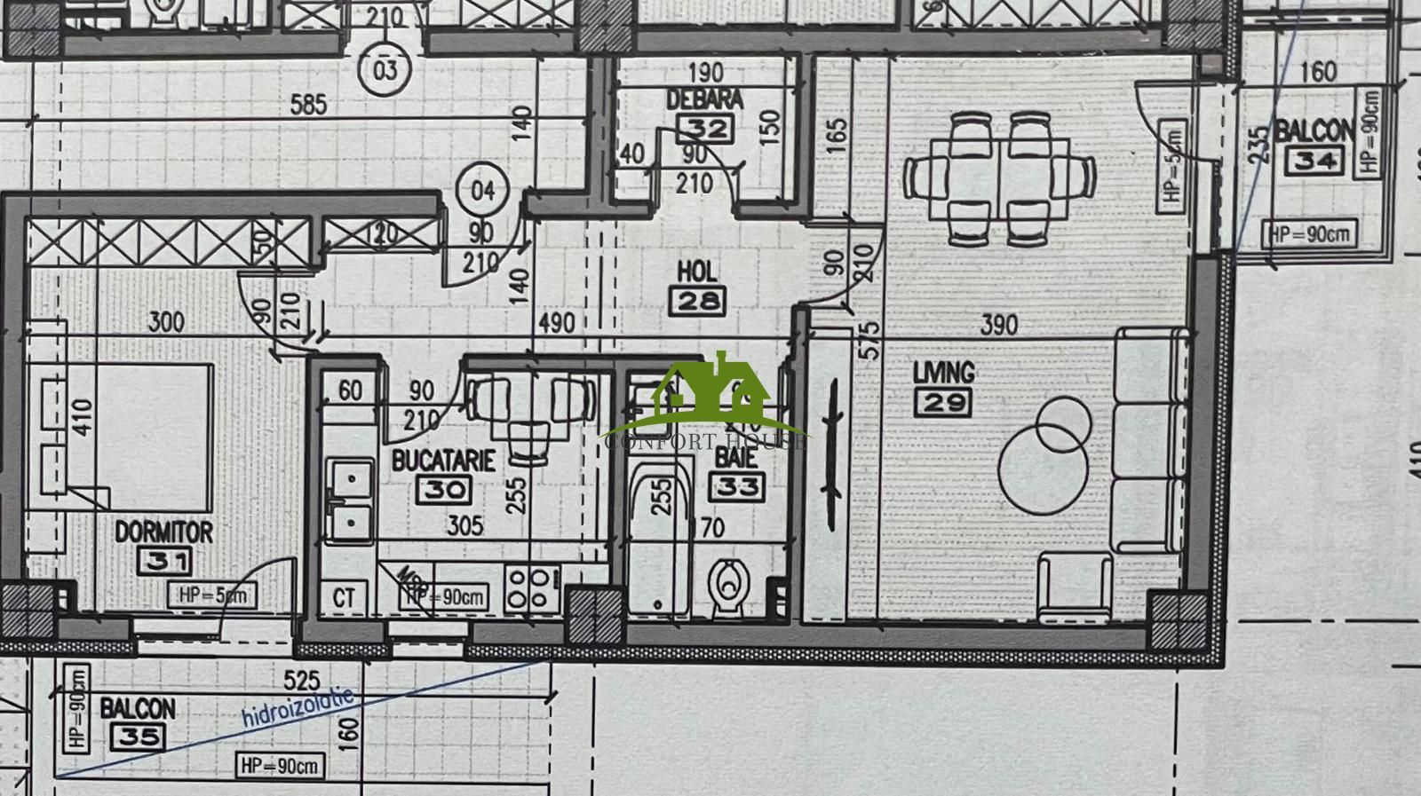 Apartament 2 camere, bloc nou, P+3, Ap.04, Parter, Bl.6 - CP2462177 - Poză 5