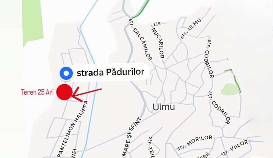Teren pentru construcții, s. Ulmu, Ialoveni - Poză 1