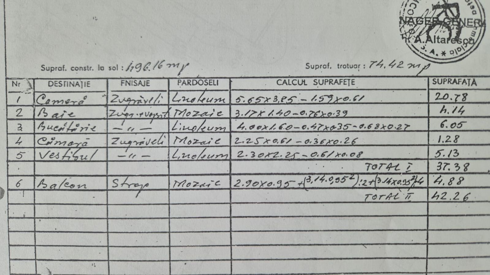 Garsoniera bloc 1989 42mp Uverturii, Lujerului - Schiță 7