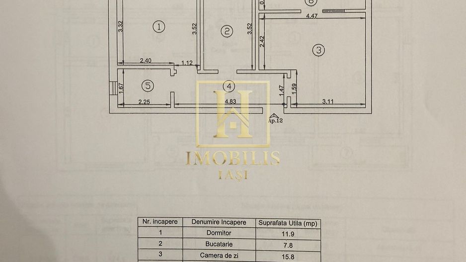 Apartament 2 camere, 51 mp, 96.000euro+loc parcare-Pacurari-Rediu - Poză 12