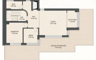Apartament PREMIUM cu curte, terasă și lift cu acces direct în living - Poză 51