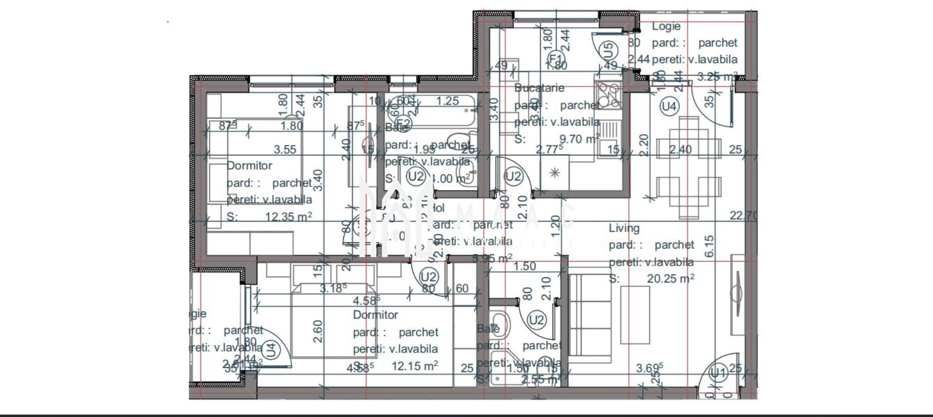Apartament 3 camere | 2 băi | 2 balcoane | Încălzire în pardoseală | Șelimbăr - Poză 14