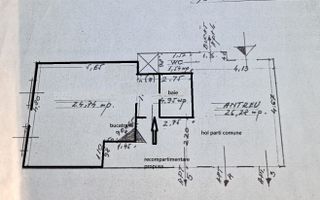 Apartament 1 camera, 36 mp, zona Camera de Comert, central - Poză 9