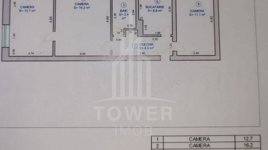 Apartament 3 camere | Etaj 1 | Balcon | 56mp | Calea Dumbrăvii – Zona ANAF - Poză 7