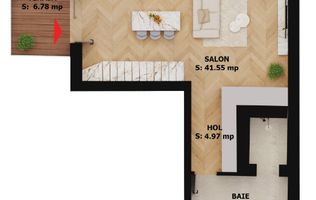 Apartament nou, 2 camere, 261 500 Euro. Comision 0.