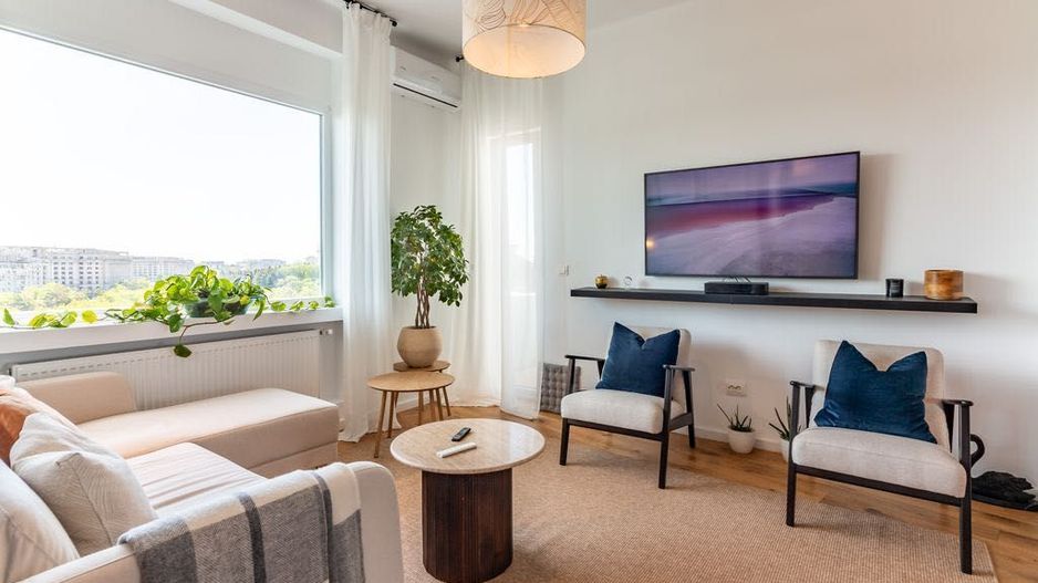 Penthouse superb de vânzare - 4 camere,  mobilat premium, vedere superbă - Poză 5