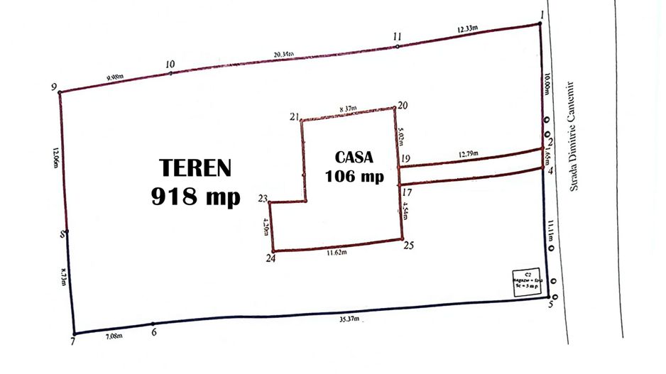 Casa individuală cu teren 918 mp, zona COPOU; - Poză 6