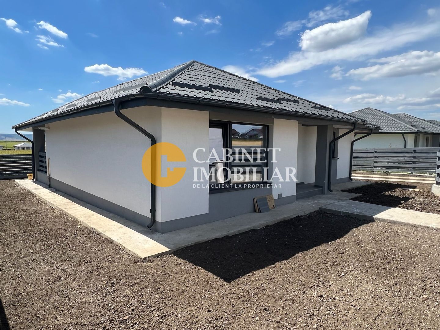 Casa individuala - complex PREMIUM - PLACA beton - 440mp teren - Poză 1