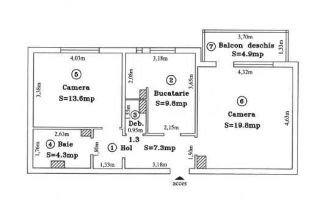 Apartament 2 camere decomandat | etaj 1 | Zona Odobescu - Poză 1