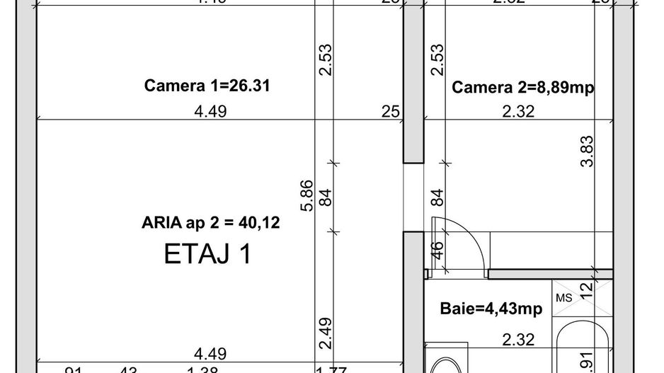 apartament 2 camere zona Unirii - Poză 4