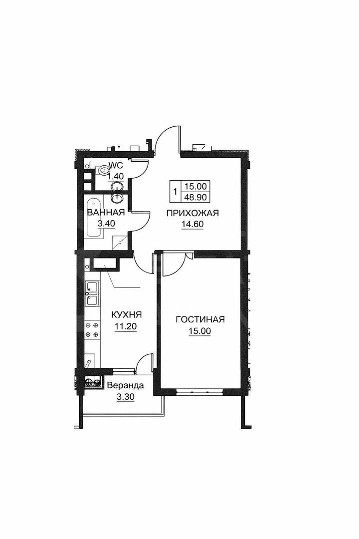Vânzare, apartament, o cameră, str. Ion Buzdugan, Buiucani - Poză 4