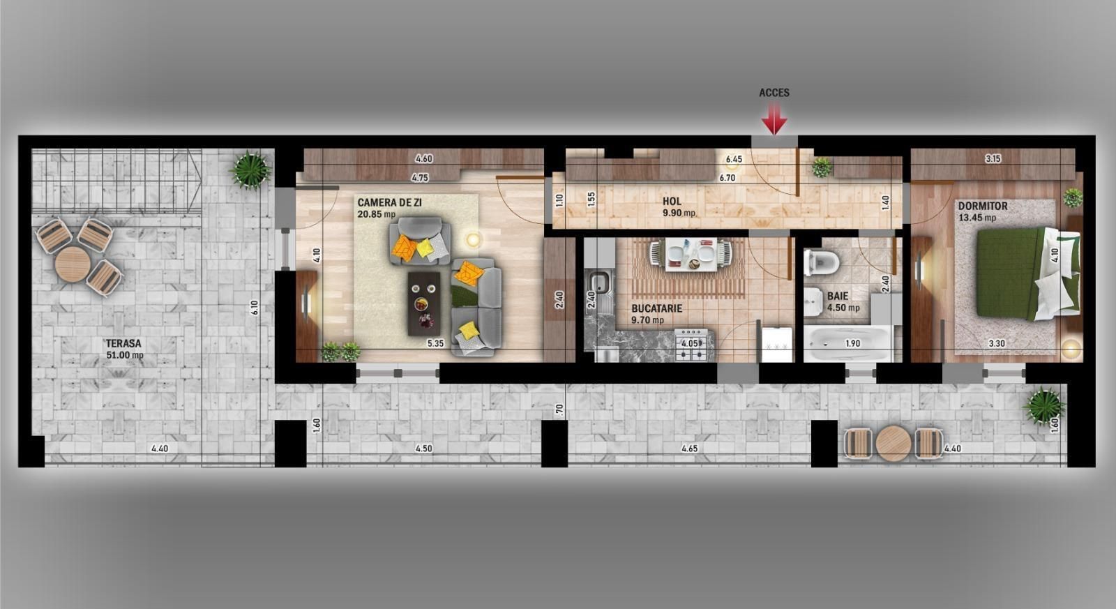 Apartament de 2 camere decomandat în zona Theodor Pallady - Poză 1