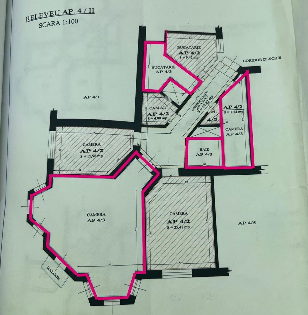 Apartament ultracentral cu 2 camere neamenajat Comision 0 - Poză 9