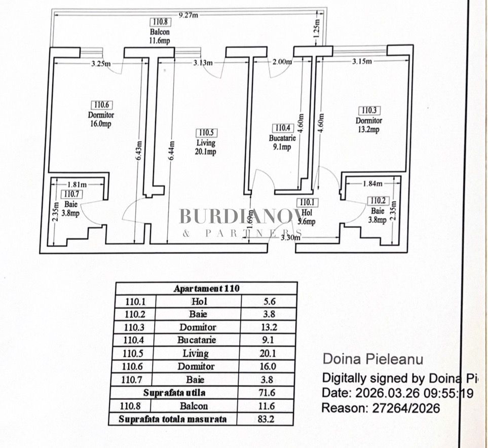 Apartament cu 3 camere - două băi - Etalon Lacul Morii - Vedere Lac - Poză 5
