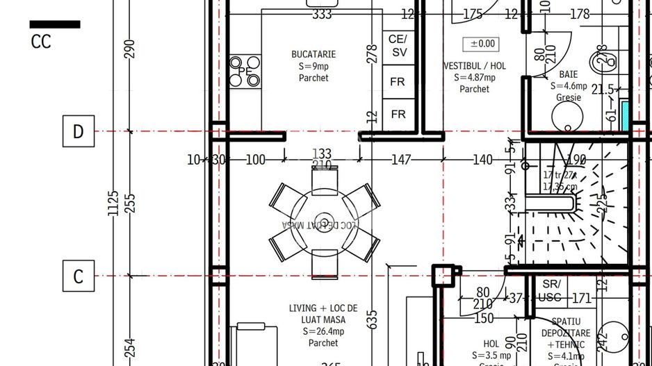 Casă tip Triplex 130 mp/utili, teren 270 mp,str. Lânii, Bartolomeu - Schiță 3