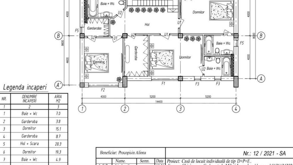 Vânzare, casă, 2 nivele, 206 mp, str. Mihail Juraveli, Codru. - Poză 16