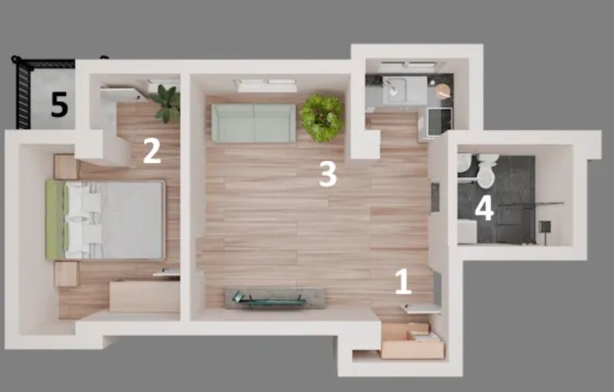Apartament 2 camere , central Otopeni | Comision 0 | - Schiță 12