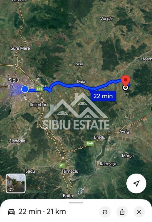 Teren constructii casa/cabana 5271 mp Valea Hrtibaciului Nucet - Poză 1