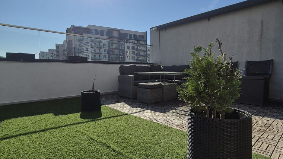 PENTHOUSE CU TERASĂ DE 36 MP | 3 CAMERE | MOBILAT ȘI UTILAT - Poză 3