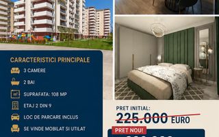 APARTAMENT 3 CAMERE | GRAND KRISTAL | 108 MP | PARCARE INCLUSA - Poză 1