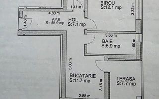 Apartament 2 camere de vânzare | Doamna Stanca | parter, terasă - Poză 8