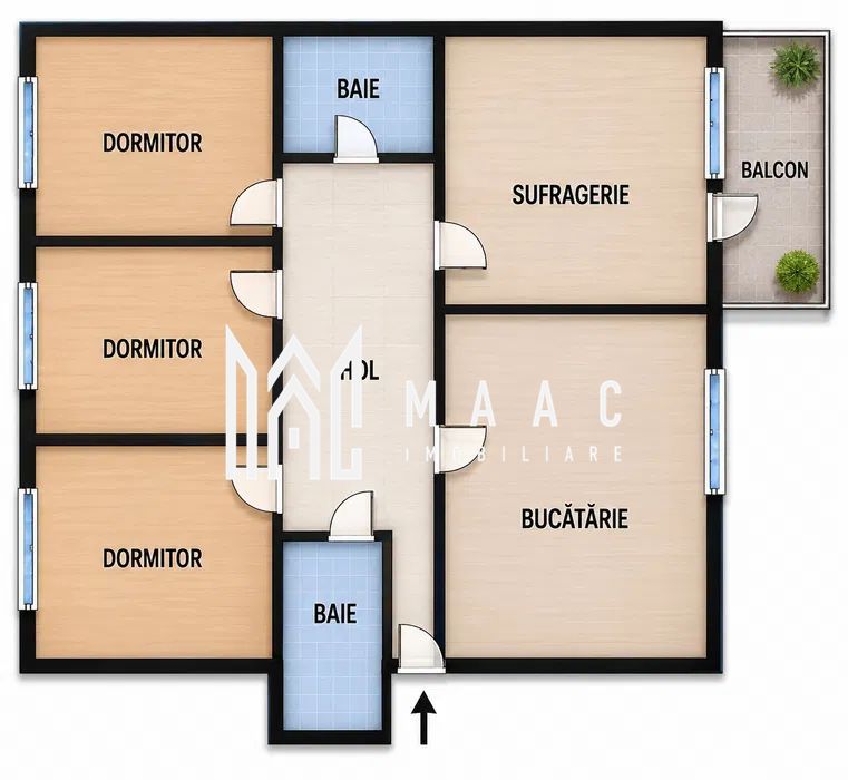 Apartament 4 Camere I Decomandat I Etaj 2 I Vasile Aaron - Poză 8