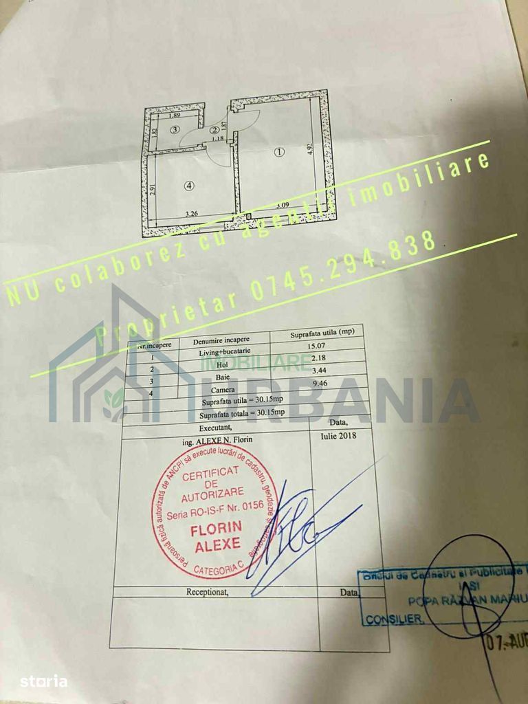 APARTAMENT 2 CAMERE, 30 MP, VALEA LUPULUI IASI MUTARE IMEDIATA - Poză 17