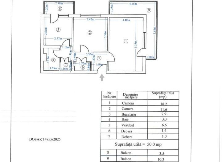 Apartament 2 camere de vanzare Gorjului - Poză 9