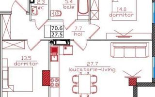 Vânzare, apratament, 2 camere, strada Bucovina, Ciocana - Poză 3