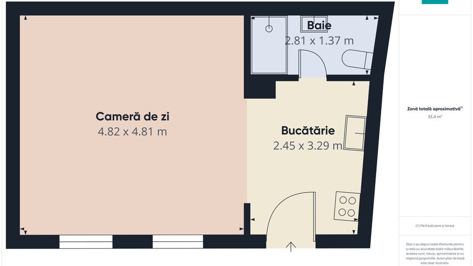 Apartament cozy cu o cameră, zona centrală - Poză 6