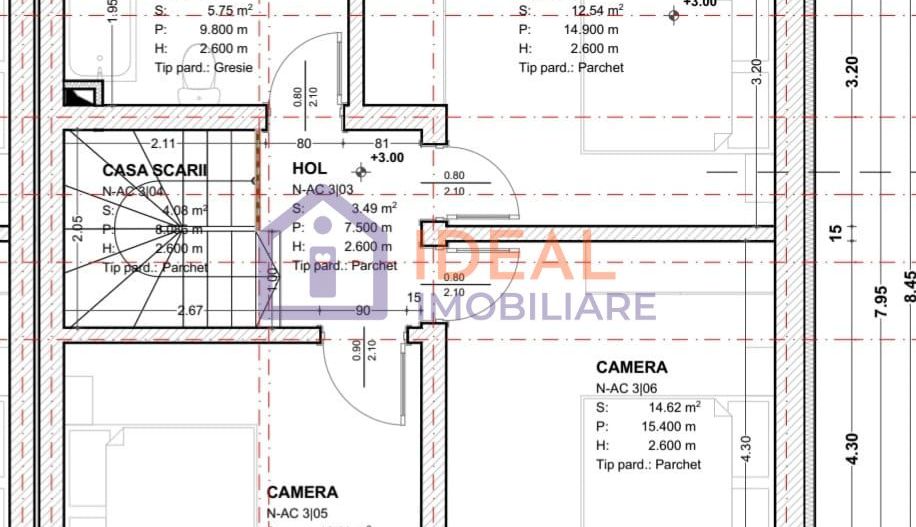 Triplex cu 4 camere si gradina, in Cisnadie - Schiță 10