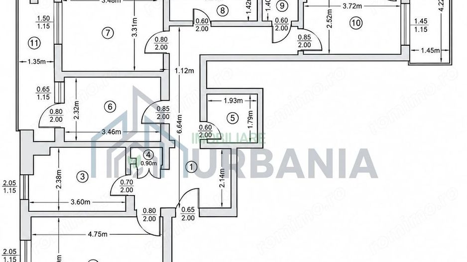 Apartament 4 camere, decomandat, zona Dacia (Bulevard), Iași - Poză 10