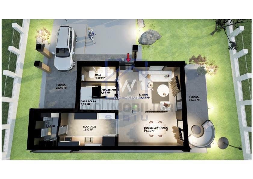 Casă single modernă, eficientă energetic și curte generoasă - Poză 3