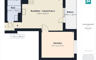 Vand Apartament 2 camere Cortina North - mobilat si utilat - Poză 6