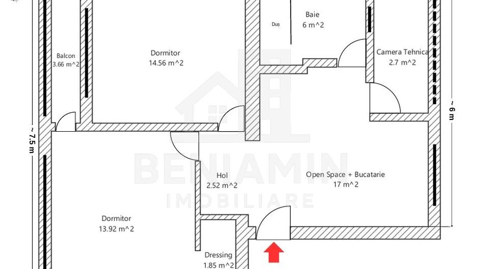 3 Camere-Mobilat-Utilat-60mp-Centrala Termica-Zona Grivitei - Poză 8