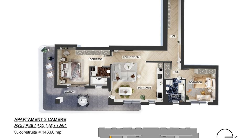Apartamente 3 camere, Pipera, comision 0 % - Poză 18